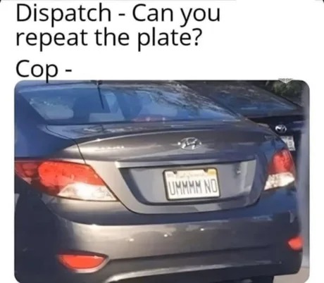 Great plate name - meme