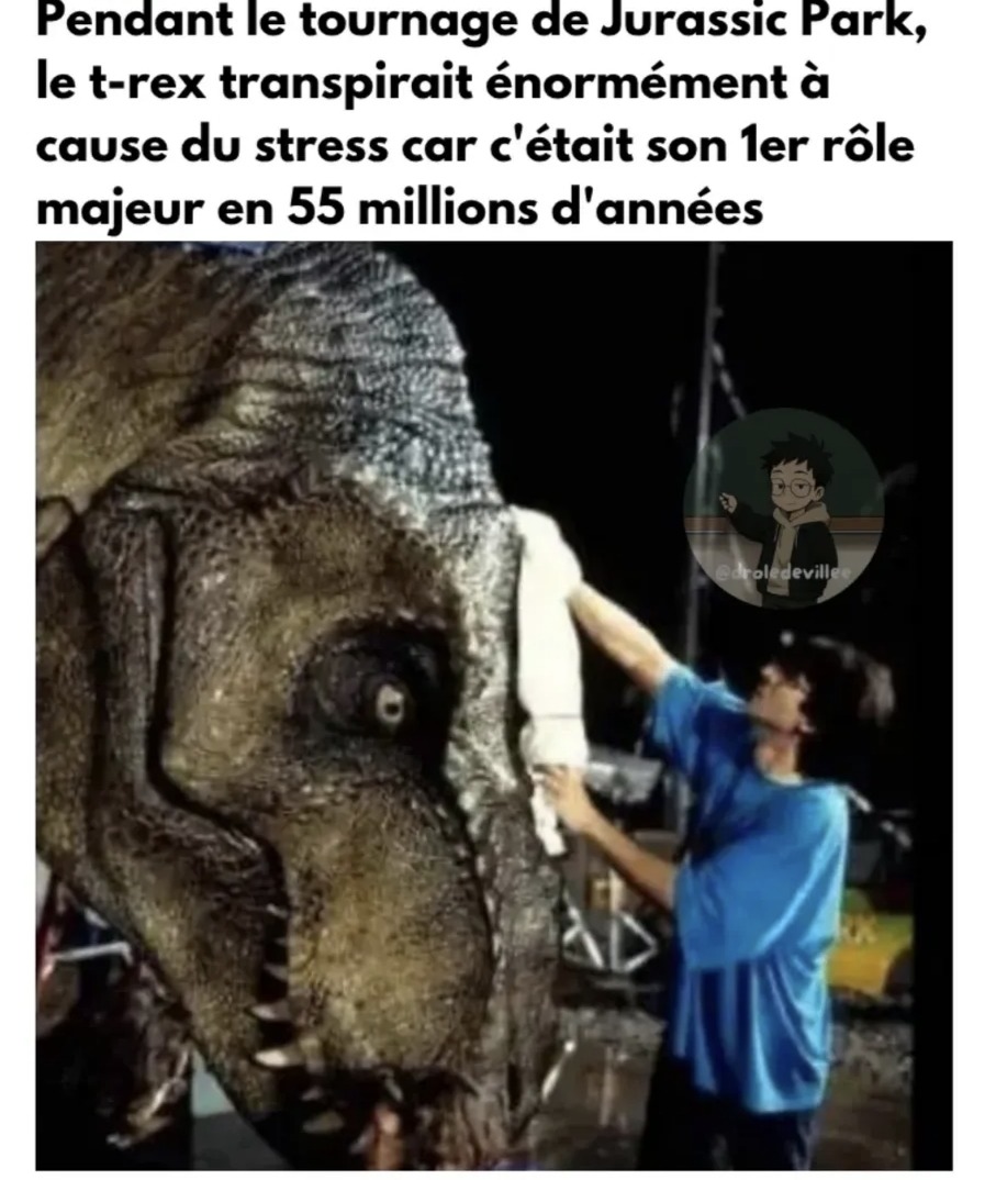Le t-rex en burn out - meme