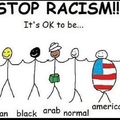 racismo é errado pare