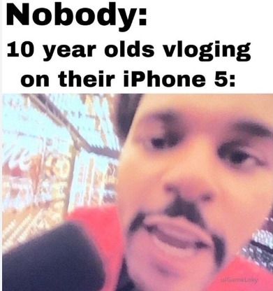 10 yro vlogging - meme