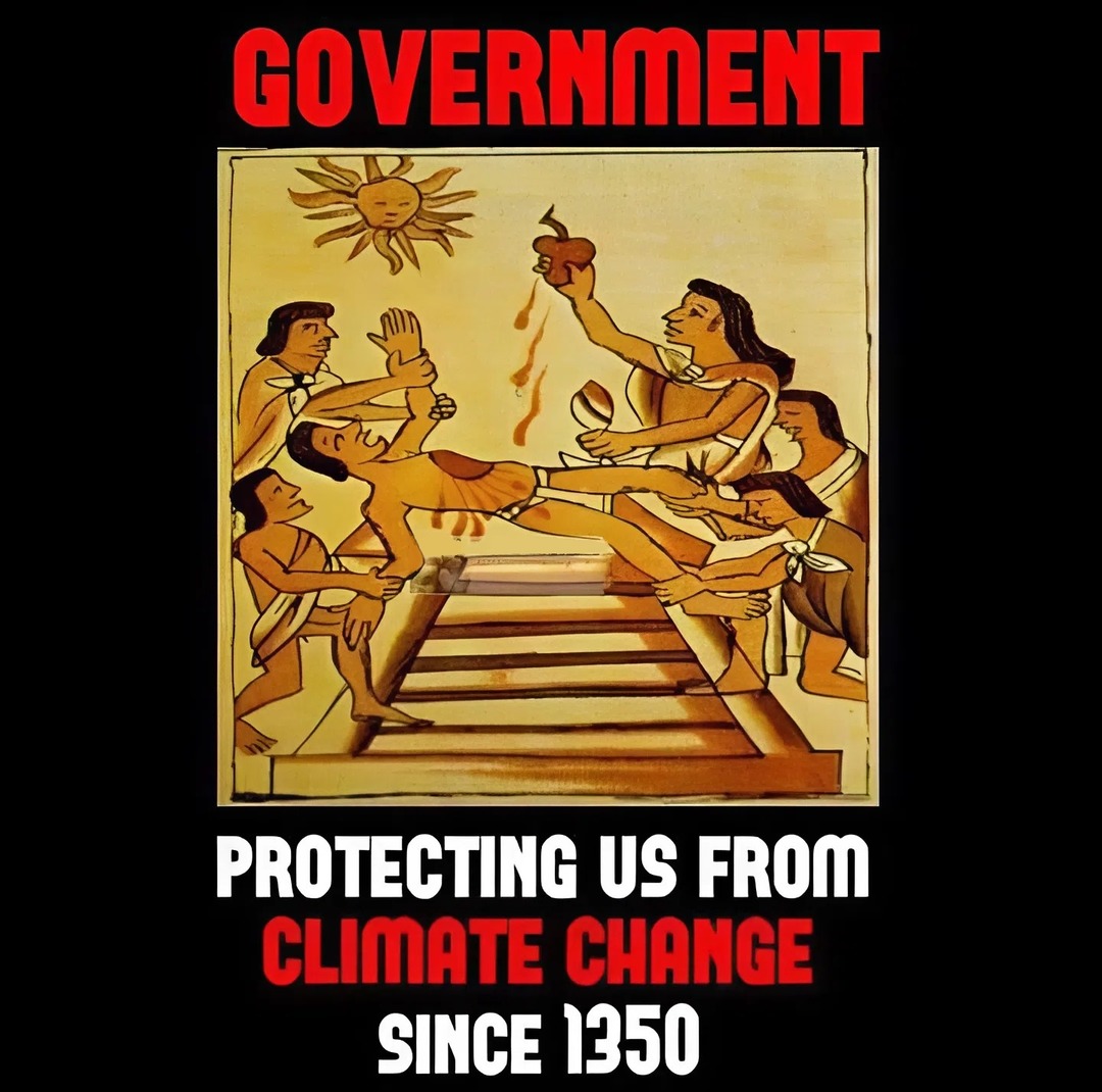 Government protecting us from climate change since 1350 - meme