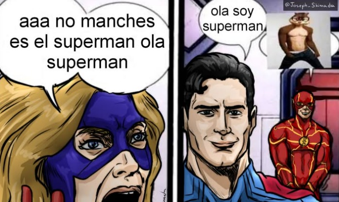 Que amable superman - meme