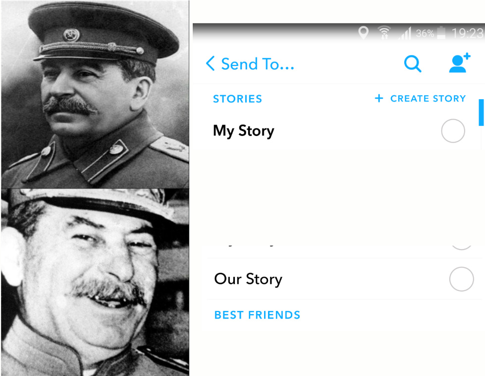 Stalin is a cool guy - meme