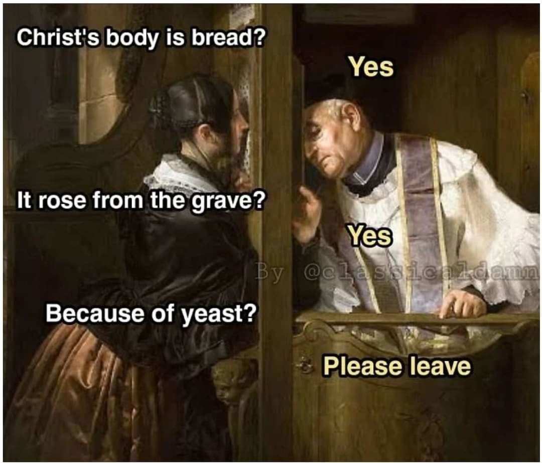 Jesus tastes a little dry - meme