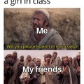 Helping a girl in class