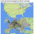 Trenes en Esados Unidos vs en Europa