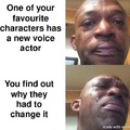 Voice actor changes