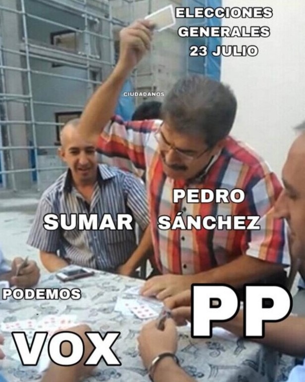 Pues ha adelantado las elecciones al 23 de julio ahora el Pedro Sánchez - meme