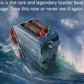 Toaster boat