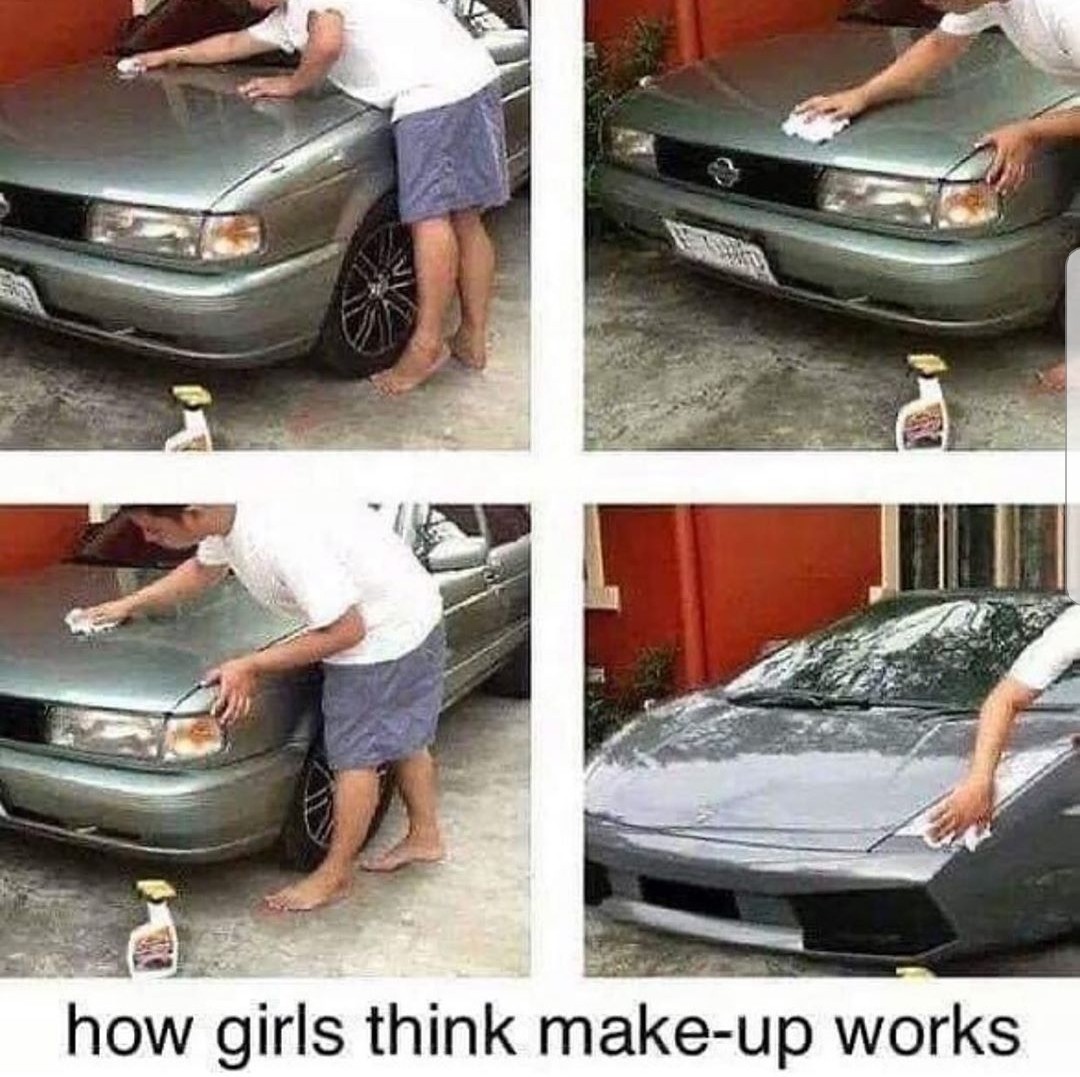 Les filles et le maquillage - meme