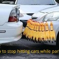 How to stop hitting cars while parking