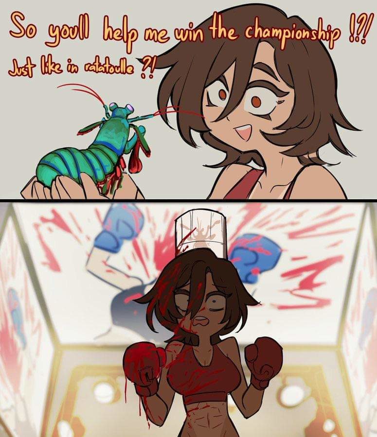 Punching like a bullet - meme