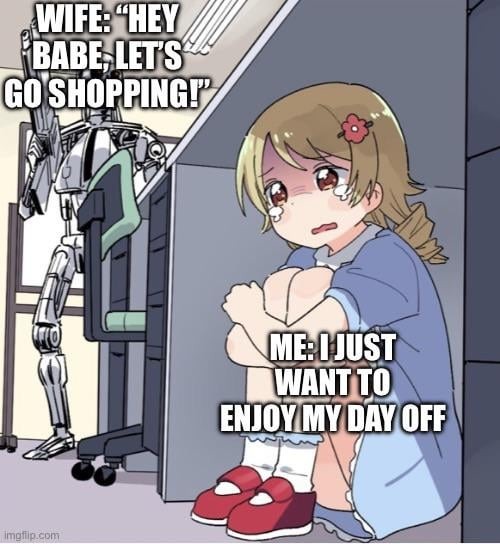 Husband and wife day off meme