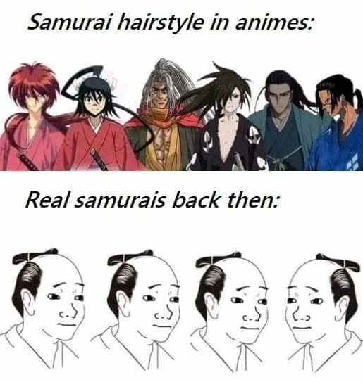 dongs in a samurai - meme