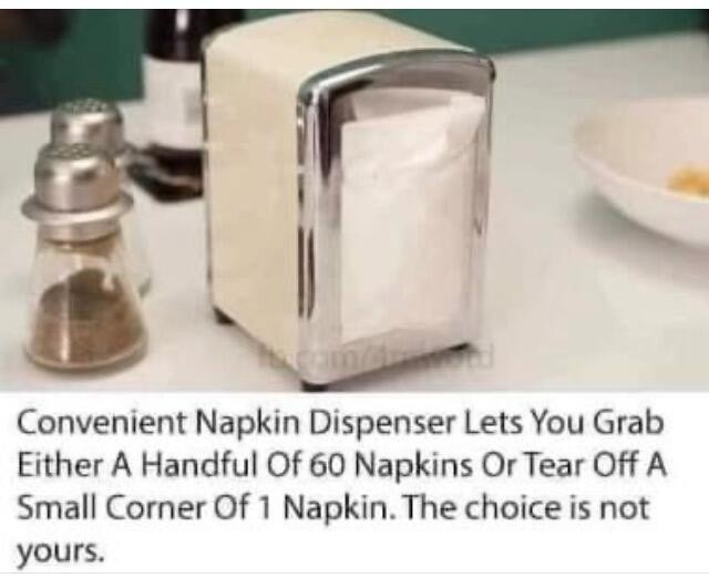 napkin dispenser meme