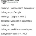 yes, violence