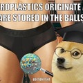 Microplastics in the balls meme