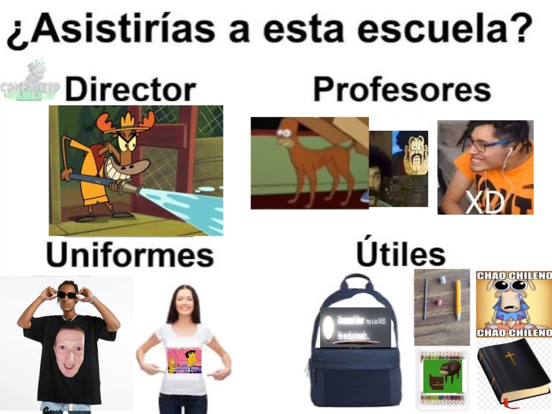 Iras a esta escuela - meme