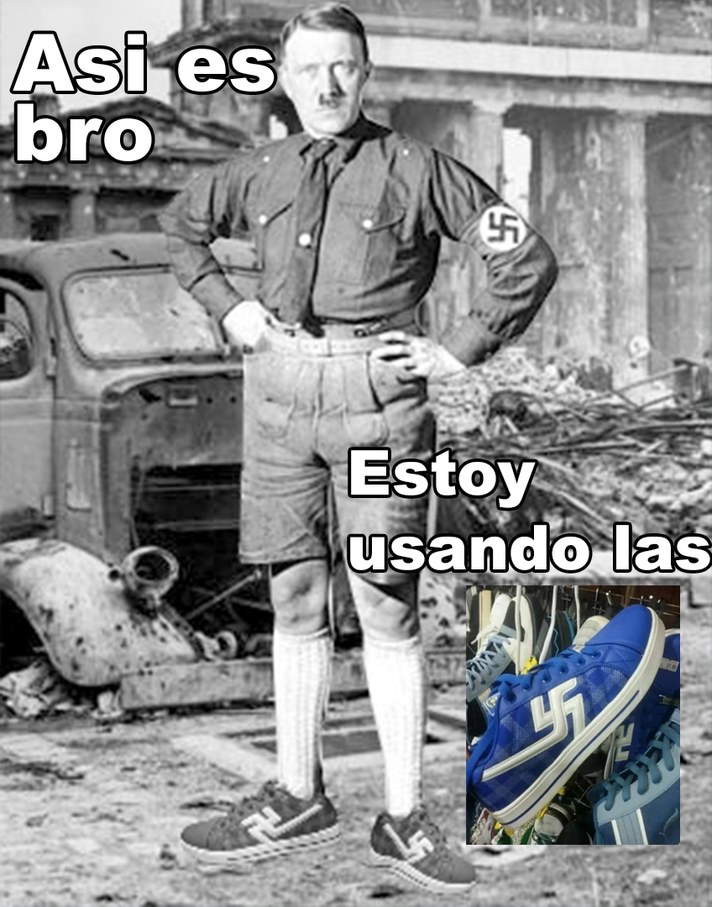 Hitler drip shoes - meme
