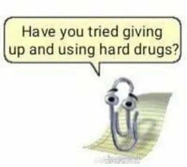 Clippy bad advice - meme