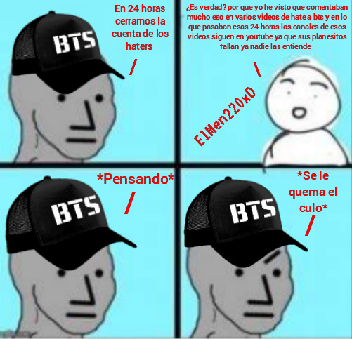 Y asi es como las armys pierden la razon - meme