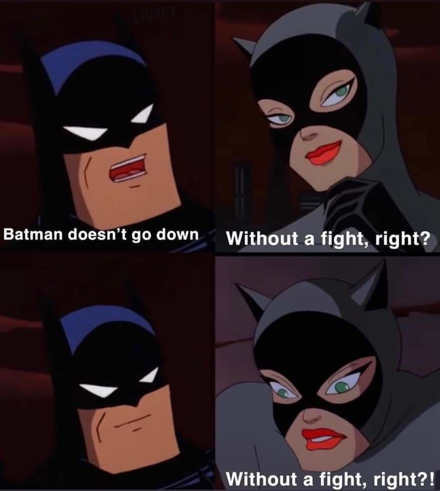 Just say Batman is for kids and move on - meme