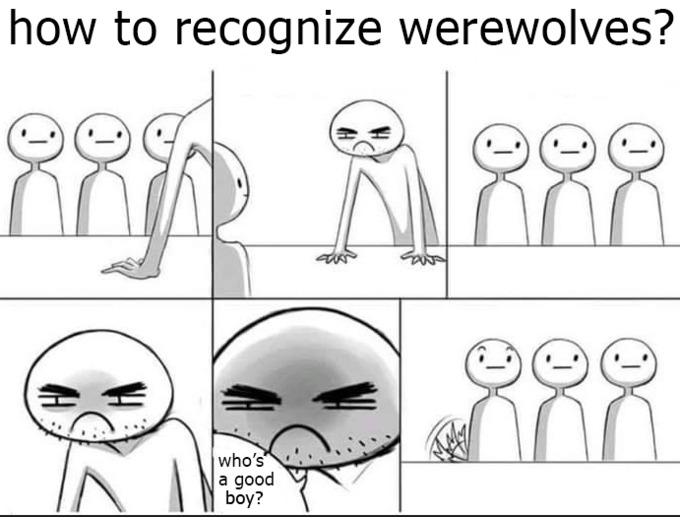 How to recognize werewolves - meme