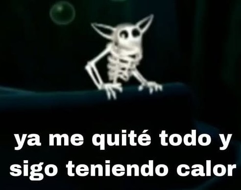 Ya me quité todo y sigo cocinándome - meme