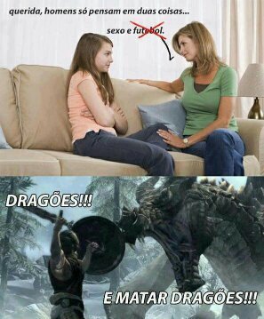 Matar dragões e divino - meme