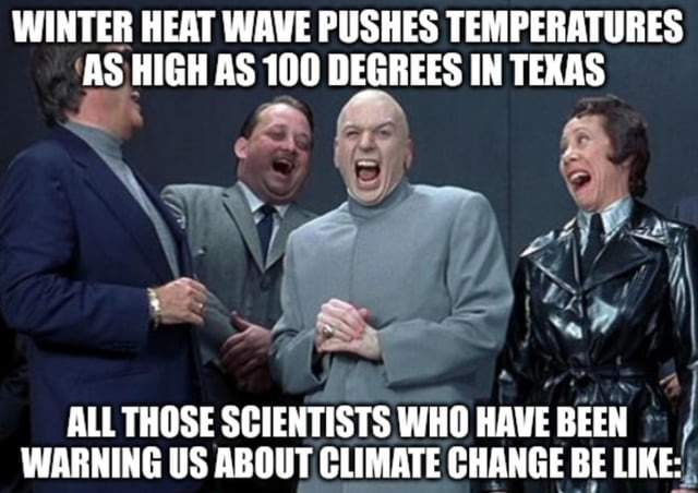 Winter heat wave - meme
