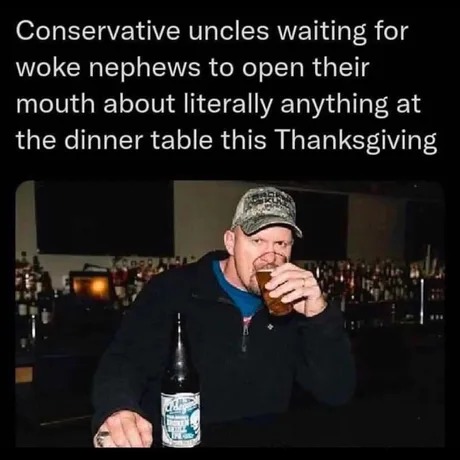2024 Thanksgiving dinner meme