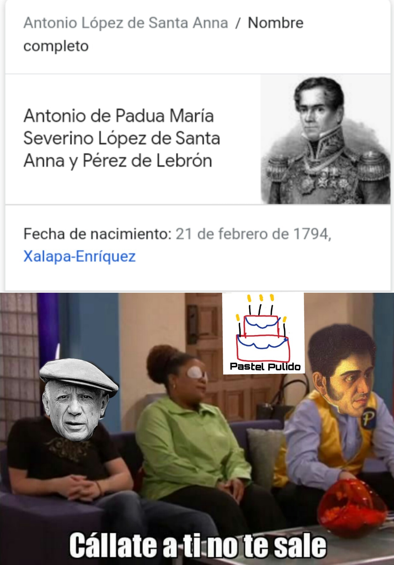 Santa Anna fue... raro - meme