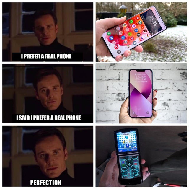 real phone - meme