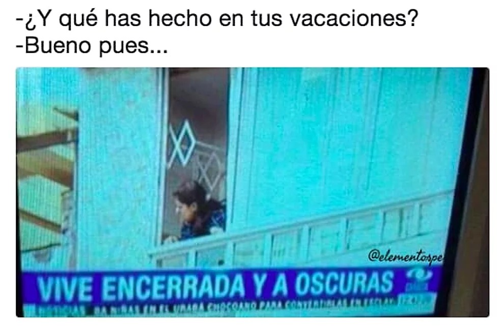 ¿Qué has hecho en tus vacaciones? - meme