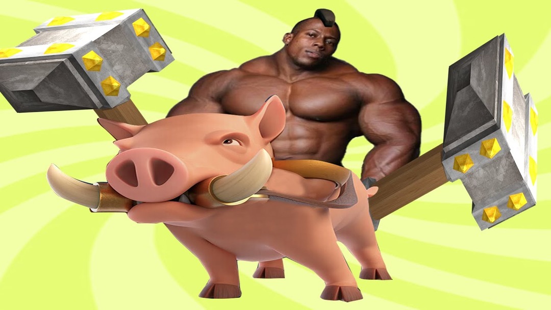 when hog rider becomes real - meme