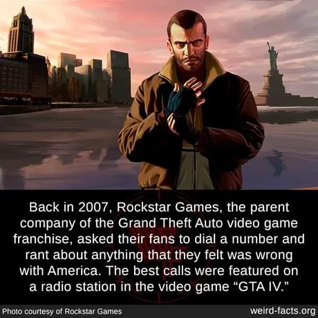 Interesting facts about GTA - meme
