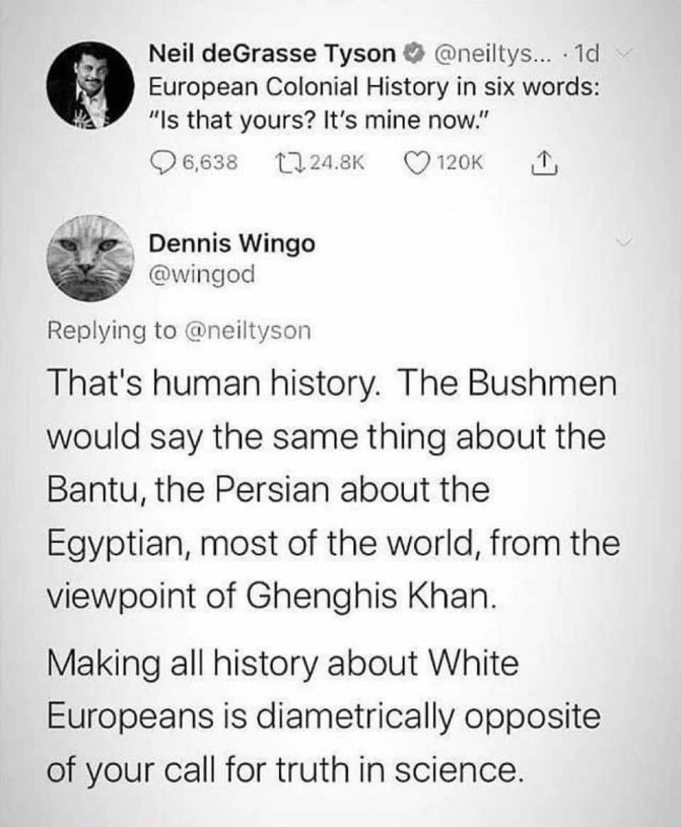 Black science man is racist - meme