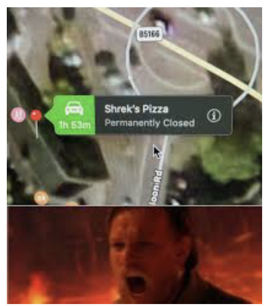 not shrek’s pizza... - meme