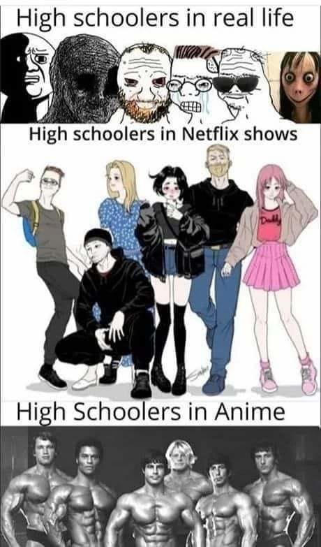 High school - meme