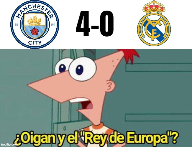 Paliza al Real Madrid - meme
