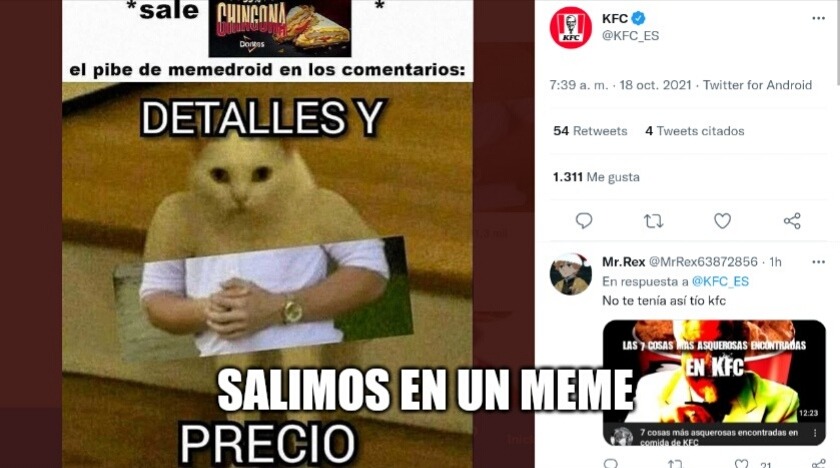 WTF KFC nos mencionó en un meme :puckercereal: