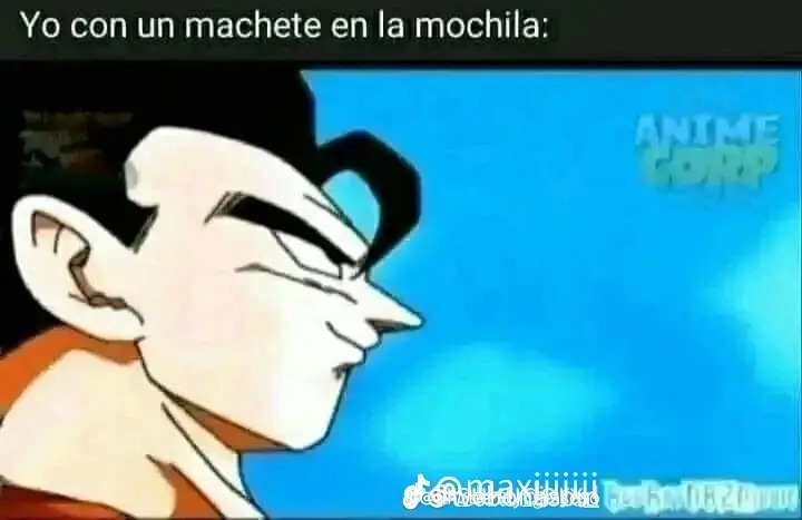 Goku con Machete - meme