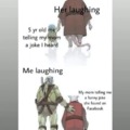 Laughing with mom meme