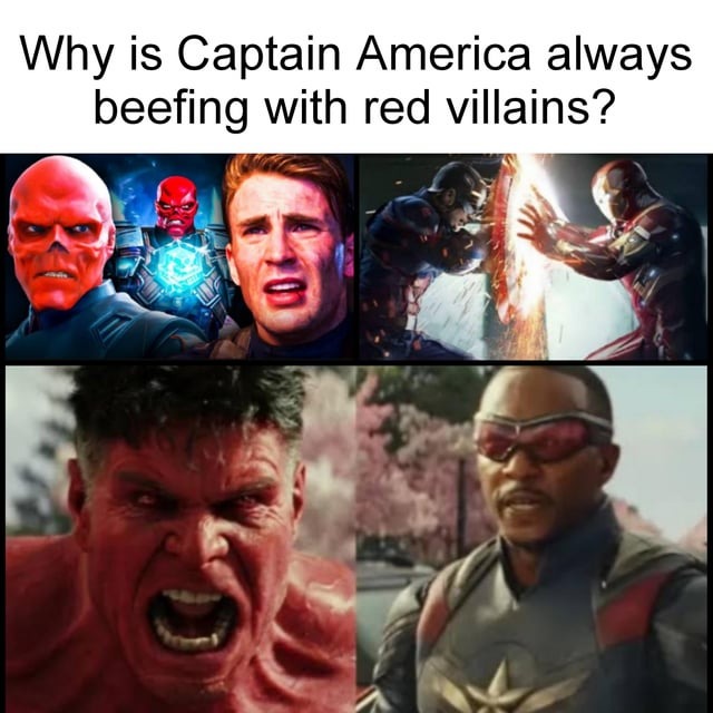This is because Captain America always should fight communism - meme