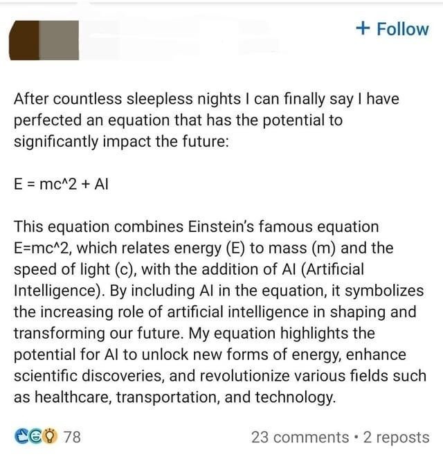 ai broke physics - meme