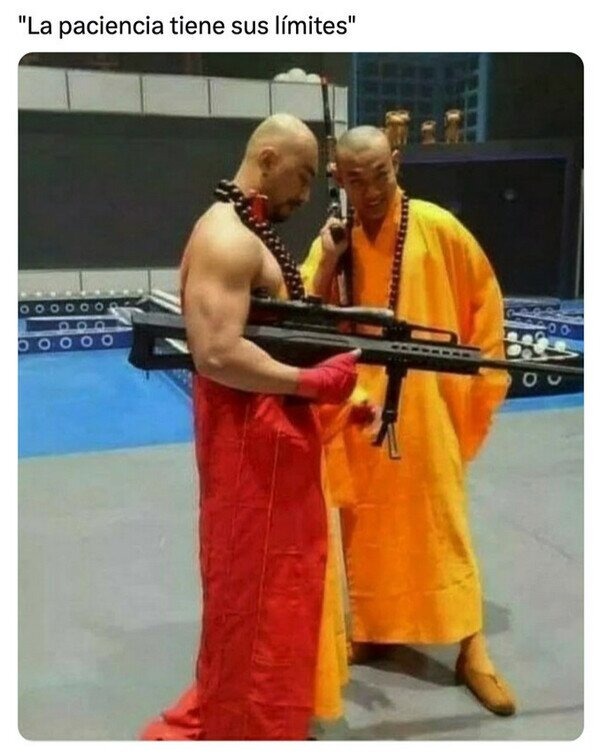 Mi paciencia tiene un límite y ya estamos tocando borde rojo - meme