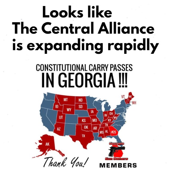 Looks like the old capitol of the Confederacy has joined The Central, but it is not just Southeastern States this time. Outlaws however, never worried about any of the state lines to begin with, lol. - meme