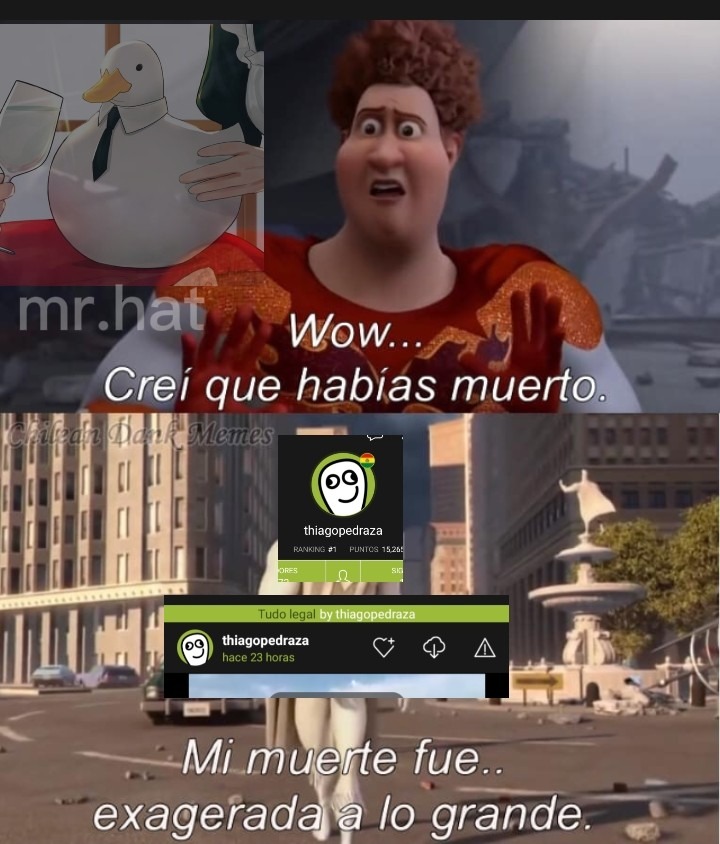 Esta vivió el cabron - meme