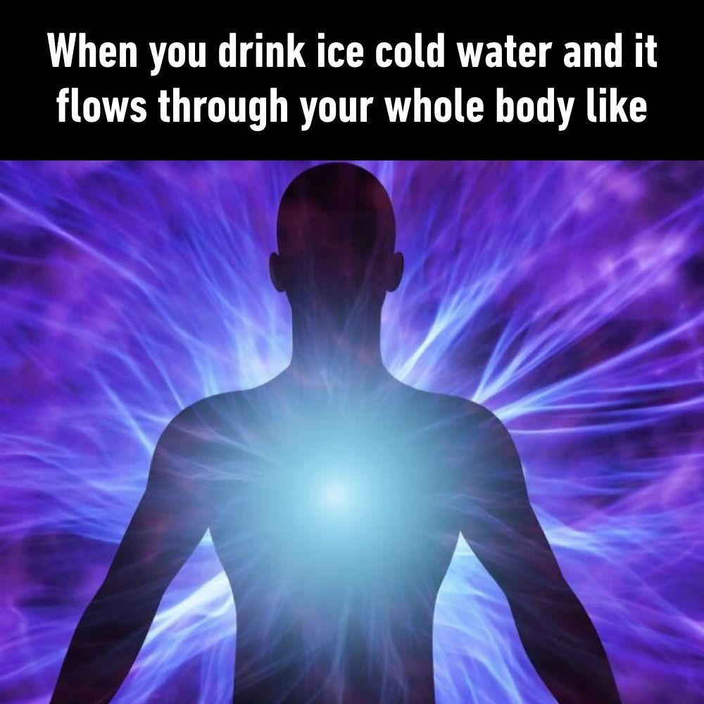 Mint and water is the ‘spicy’ of the cold version - meme