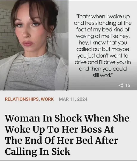 If you don't go to work the boss will pick you up - meme